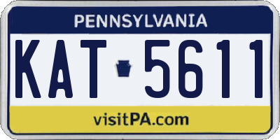 PA license plate KAT5611