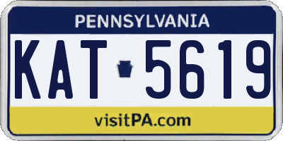 PA license plate KAT5619