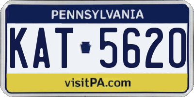 PA license plate KAT5620