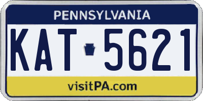 PA license plate KAT5621