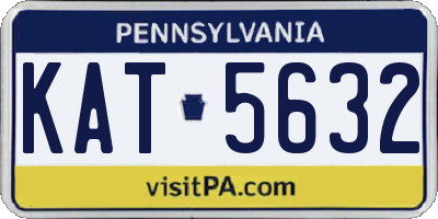PA license plate KAT5632