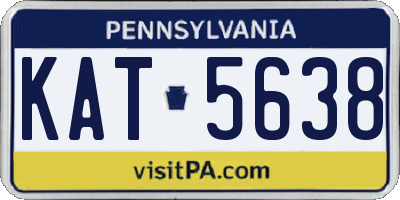 PA license plate KAT5638