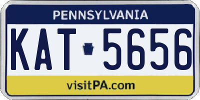 PA license plate KAT5656