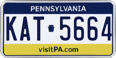 PA license plate KAT5664