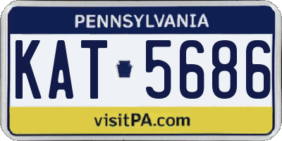 PA license plate KAT5686