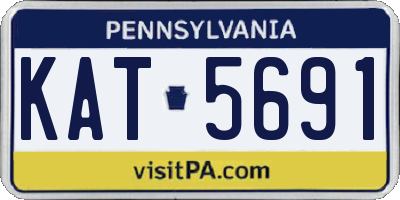 PA license plate KAT5691