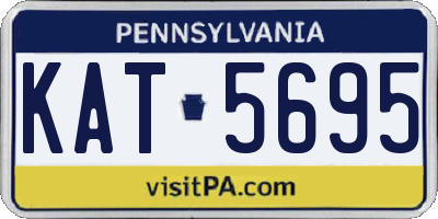 PA license plate KAT5695