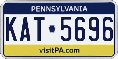 PA license plate KAT5696
