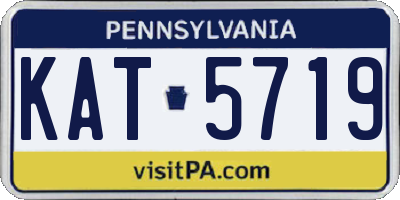 PA license plate KAT5719