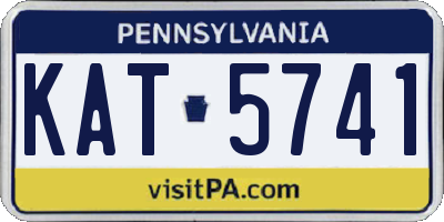 PA license plate KAT5741