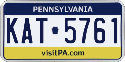 PA license plate KAT5761