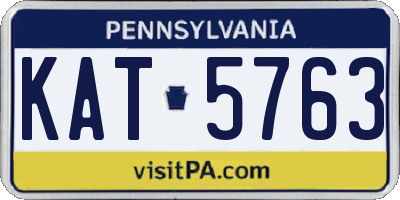 PA license plate KAT5763
