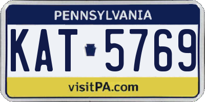 PA license plate KAT5769