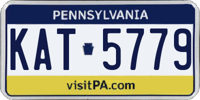 PA license plate KAT5779