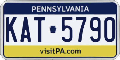 PA license plate KAT5790