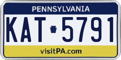 PA license plate KAT5791