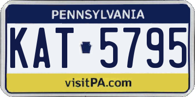PA license plate KAT5795