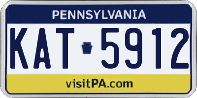PA license plate KAT5912