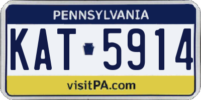 PA license plate KAT5914