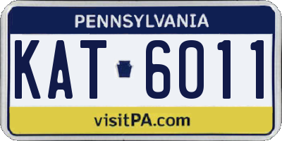 PA license plate KAT6011