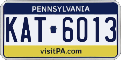 PA license plate KAT6013