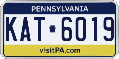 PA license plate KAT6019