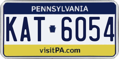 PA license plate KAT6054