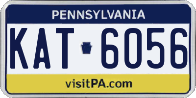 PA license plate KAT6056