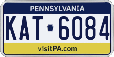 PA license plate KAT6084
