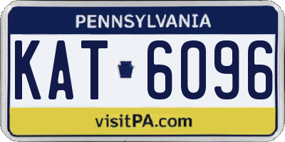 PA license plate KAT6096