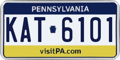 PA license plate KAT6101