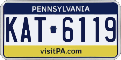 PA license plate KAT6119