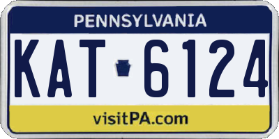 PA license plate KAT6124
