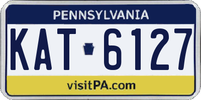 PA license plate KAT6127