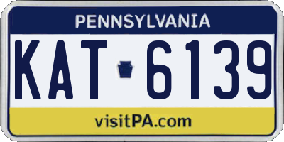 PA license plate KAT6139