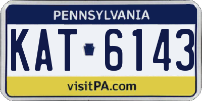 PA license plate KAT6143