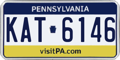 PA license plate KAT6146