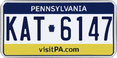 PA license plate KAT6147