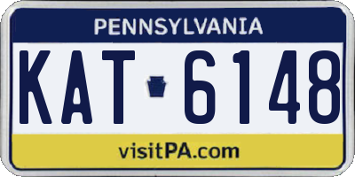 PA license plate KAT6148