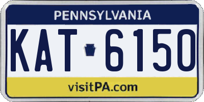 PA license plate KAT6150