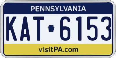 PA license plate KAT6153