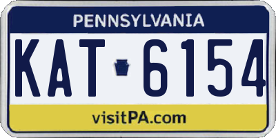 PA license plate KAT6154