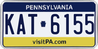 PA license plate KAT6155