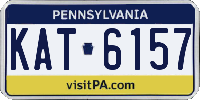 PA license plate KAT6157