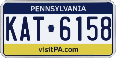 PA license plate KAT6158