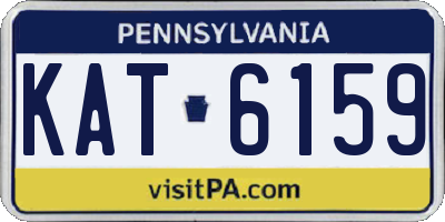 PA license plate KAT6159