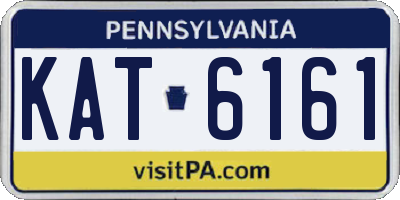 PA license plate KAT6161