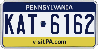 PA license plate KAT6162
