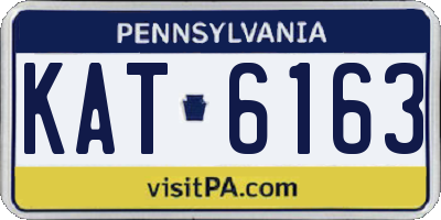 PA license plate KAT6163