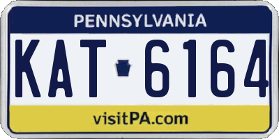 PA license plate KAT6164